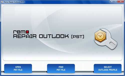 Fix PST after Scanpst hangs during repair process on Outlook 2007 - Main Window